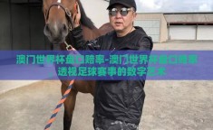 澳门世界杯盘口赔率-澳门世界杯盘口赔率，透视足球赛事的数字艺术