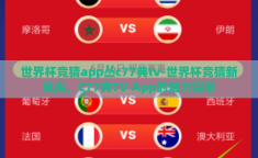 世界杯竞猜app丛c77典tv-世界杯竞猜新风尚，C77典TV App的魅力探索