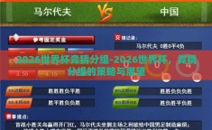2026世界杯竞猜分组-2026世界杯，竞猜分组的策略与展望