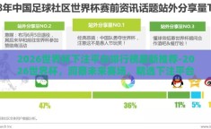 2026世界杯下注平台排行榜最新推荐-2026世界杯，洞察未来赛场，精选下注平台指南