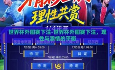 世界杯外围赛下注-世界杯外围赛下注，理性与激情的平衡