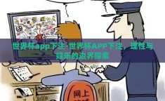 世界杯app下注-世界杯APP下注，理性与娱乐的边界探索