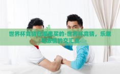 世界杯竞猜在哪里买的-世界杯竞猜，乐趣与激情的交汇点