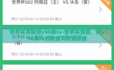 世界杯竞猜绔v98典tv-世界杯竞猜，绀v98典tv的激情与智慧碰撞