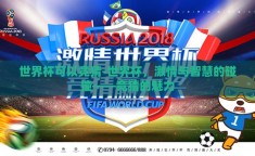 世界杯可以竞猜-世界杯，激情与智慧的碰撞——竞猜的魅力