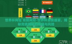 世界杯网址 竞猜网站-世界杯激情盛宴，揭秘竞猜网站的乐趣与风险