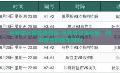 世界杯比赛竞猜赔率-世界杯比赛竞猜，赔率背后的数字游戏