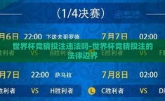 世界杯竞猜投注违法吗-世界杯竞猜投注的法律边界
