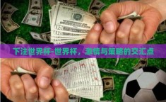 下注世界杯-世界杯，激情与策略的交汇点