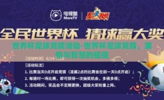 世界杯足球竞猜活动-世界杯足球竞猜，激情与智慧的碰撞
