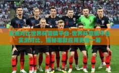 实测对比世界杯竞猜平台-世界杯竞猜平台实测对比，揭秘哪款应用更胜一筹