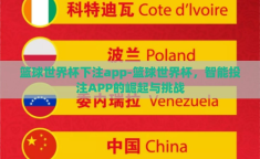 篮球世界杯下注app-篮球世界杯，智能投注APP的崛起与挑战