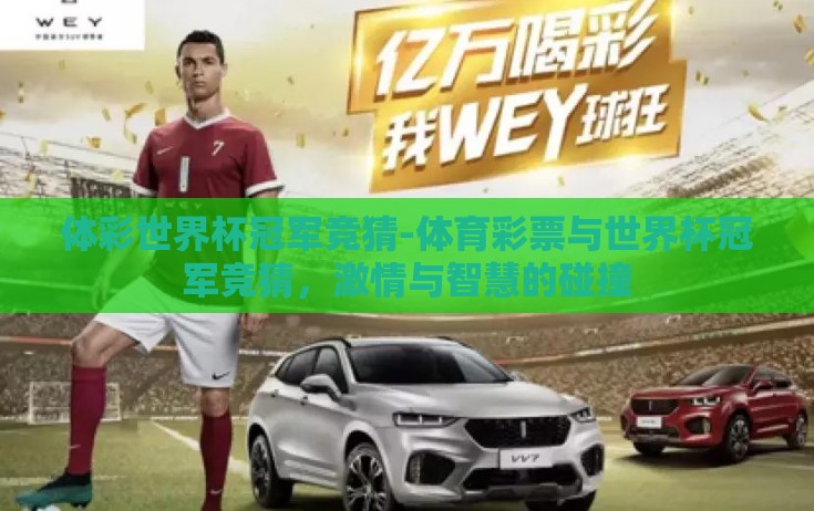 体彩世界杯冠军竞猜-体育彩票与世界杯冠军竞猜，激情与智慧的碰撞