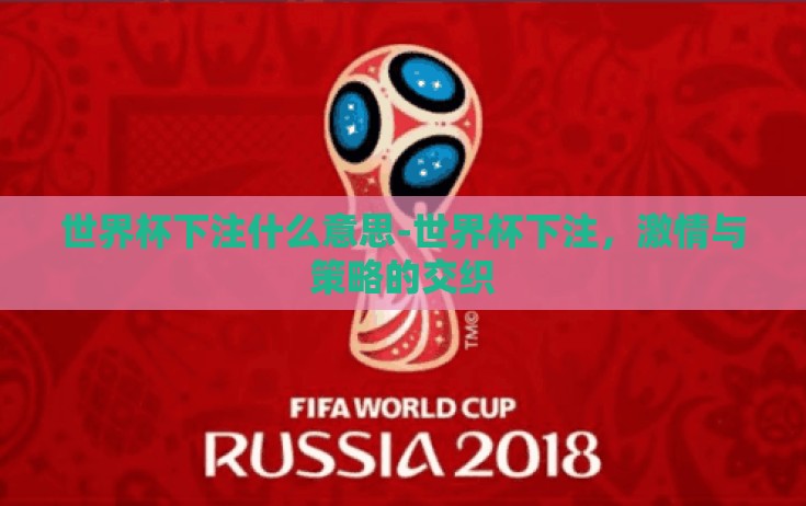 世界杯下注什么意思-世界杯下注,激情与策略的交织 世界杯下注什么意思-世界杯下注,激情与策略的交织