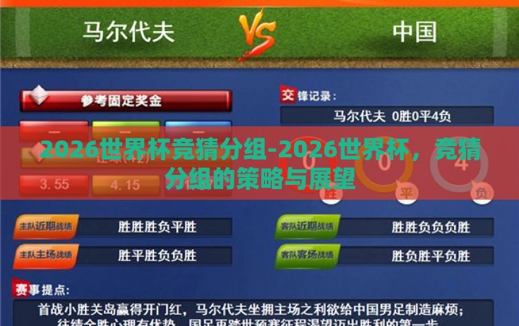2026世界杯竞猜分组-2026世界杯，竞猜分组的策略与展望