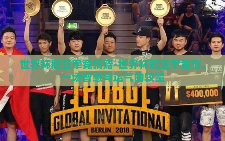 世界杯冠亚军竞猜赔-世界杯冠亚军竞猜，一场智慧与运气的较量