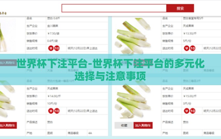 世界杯下注平台-世界杯下注平台的多元化选择与注意事项 世界杯下注平台-世界杯下注平台的多元化选择与注意事项