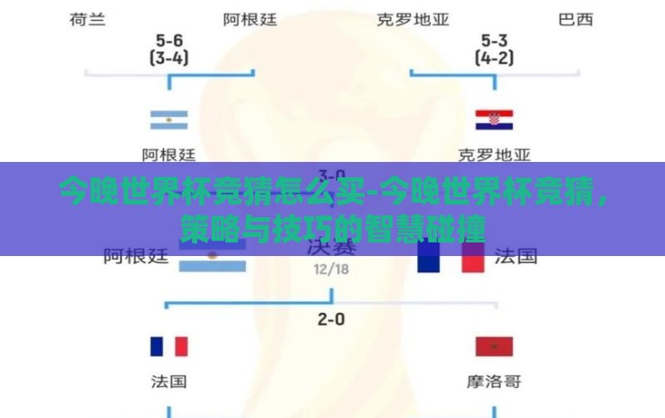 今晚世界杯竞猜怎么买-今晚世界杯竞猜,策略与技巧的智慧碰撞 今晚世界杯竞猜怎么买-今晚世界杯竞猜,策略与技巧的智慧碰撞
