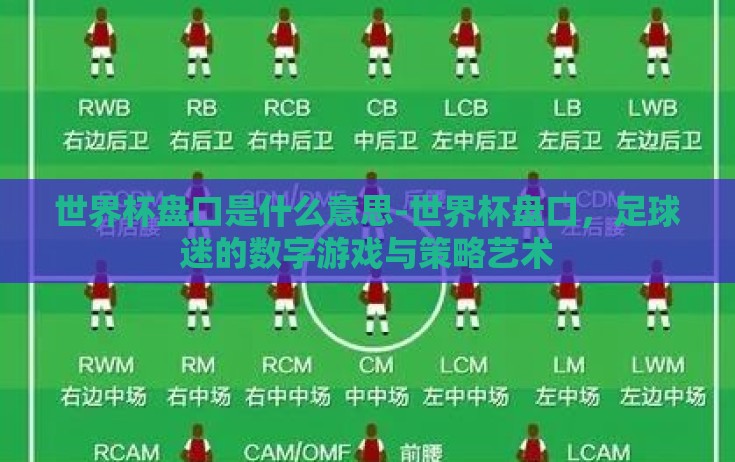 世界杯盘口是什么意思-世界杯盘口，足球迷的数字游戏与策略艺术