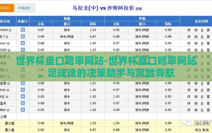 世界杯盘口赔率网站-世界杯盘口赔率网站，足球迷的决策助手与风险导航