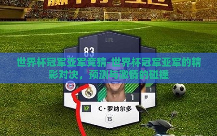 世界杯冠军亚军竞猜-世界杯冠军亚军的精彩对决，预测与激情的碰撞
